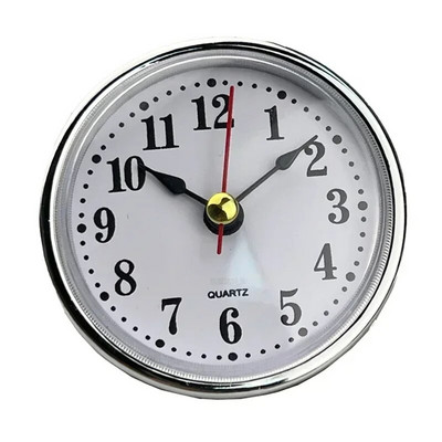 Classic Clock Craft Quartz Movement 2-1/2" (65mm) Στρογγυλά ρολόγια Κεφαλή ένθετο ρωμαϊκό αριθμό Mayitr Μικρό ρολόι Αραβικοί αριθμοί
