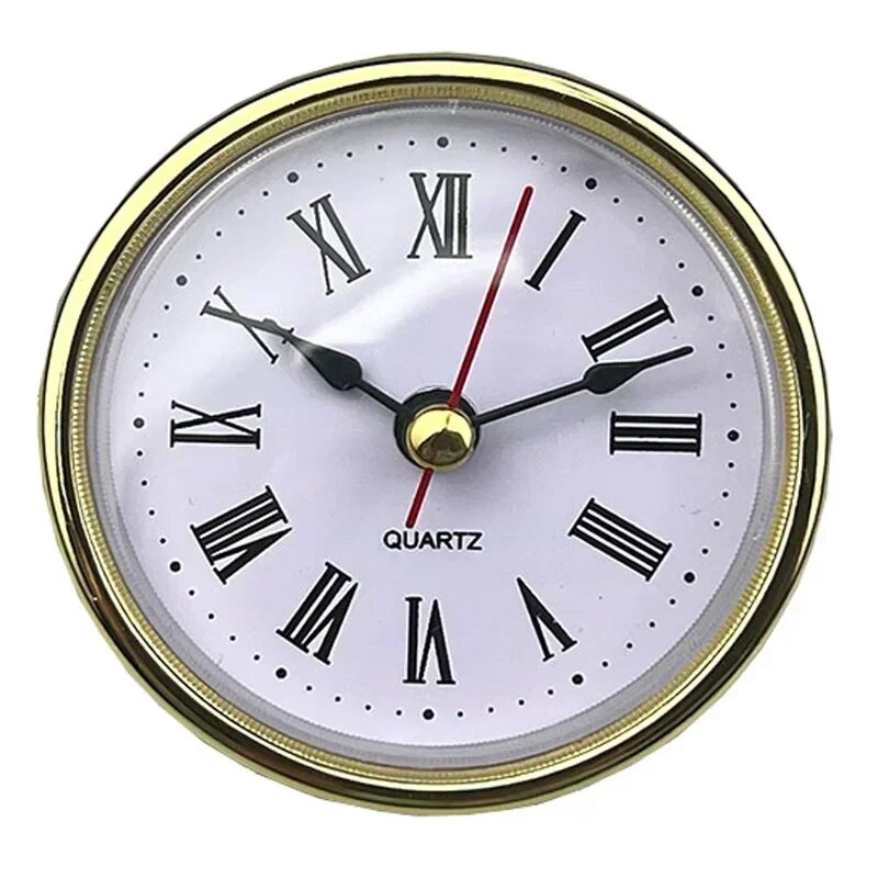 Класически часовник Изработен кварцов механизъм 2-1/2" (65 мм) Кръгли часовници Глава Вложка Римски номер Mayitr Малък часовник Арабски цифри