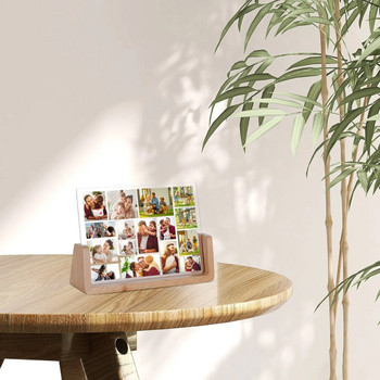 Персонализирана рамка за колаж от 16 снимки Персонализирайте домашен работен плот Деко Рожден ден Коледни подаръци Идея за семейство Приятел Любовник Спомен