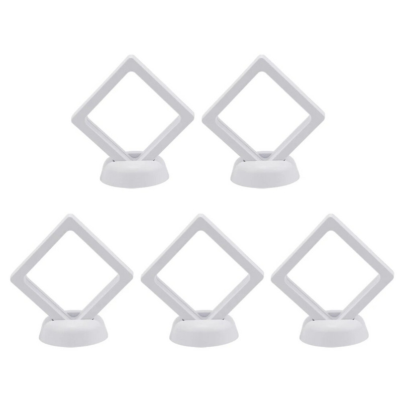 5db 3D lebegő képkeret árnyékdoboz ékszer mintapéldány katonai éremállvány keret kihívás érmebemutató állvány