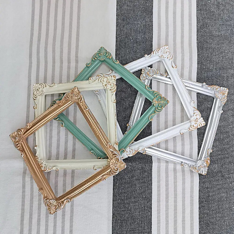Практичен държач за снимки Рамка за снимки от смола Ръчно изработена декорация за работен плот Реколта INS Рамка за дисплей за снимки