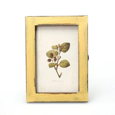 1 τμχ Μασίφ ξύλινη κορνίζα 17,6x12,6 εκ.