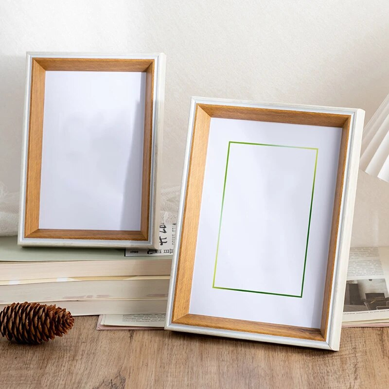 Дървена фоторамка Рамки за картини Стенен държач за картичка за снимки Кутия за екземпляри Кутия за сенки Поставка за сухи цветя Орнамент за плот