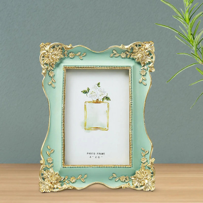 Рамка за картина в европейски стил Държач за фото дисплей Рамка за снимка от смола Винтидж рамки за картини за хотелски коридор Декор на кухненско бюро