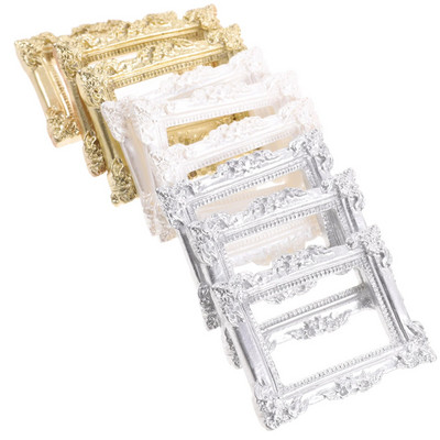 9 τμχ Στολίδια για κορνίζες φωτογραφιών DIY Mini Stand Κορνίζες Σπίτια Κοσμήματα νυχιών Χειροτεχνία από ρητίνη Κάνοντας μικρές