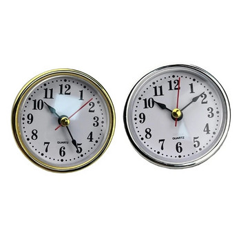 Mini Clock Insert Round Clocks Quartz Movement 2-1/2 65mm Διάμετρος Ρολόι Κεφαλή Αραβικοί Αριθμοί Χειροτεχνία DIY για το σπίτι