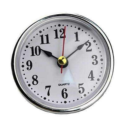 Mini Clock Insert Round Clocks Quartz Movement 2-1/2 65mm Διάμετρος Ρολόι Κεφαλή Αραβικοί Αριθμοί Χειροτεχνία DIY για το σπίτι