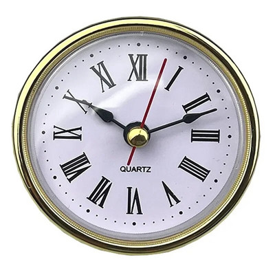 Classic Clock Craft Quartz Movement 2-1/2" (65mm) Στρογγυλά ρολόγια Κεφαλή ένθετο ρωμαϊκό αριθμό Mayitr Μικρό ρολόι Αραβικοί αριθμοί