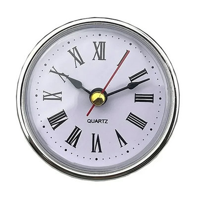Classic Clock Craft Quartz Movement 2-1/2" (65mm) Στρογγυλά ρολόγια Κεφαλή ένθετο ρωμαϊκό αριθμό Mayitr Μικρό ρολόι Αραβικοί αριθμοί