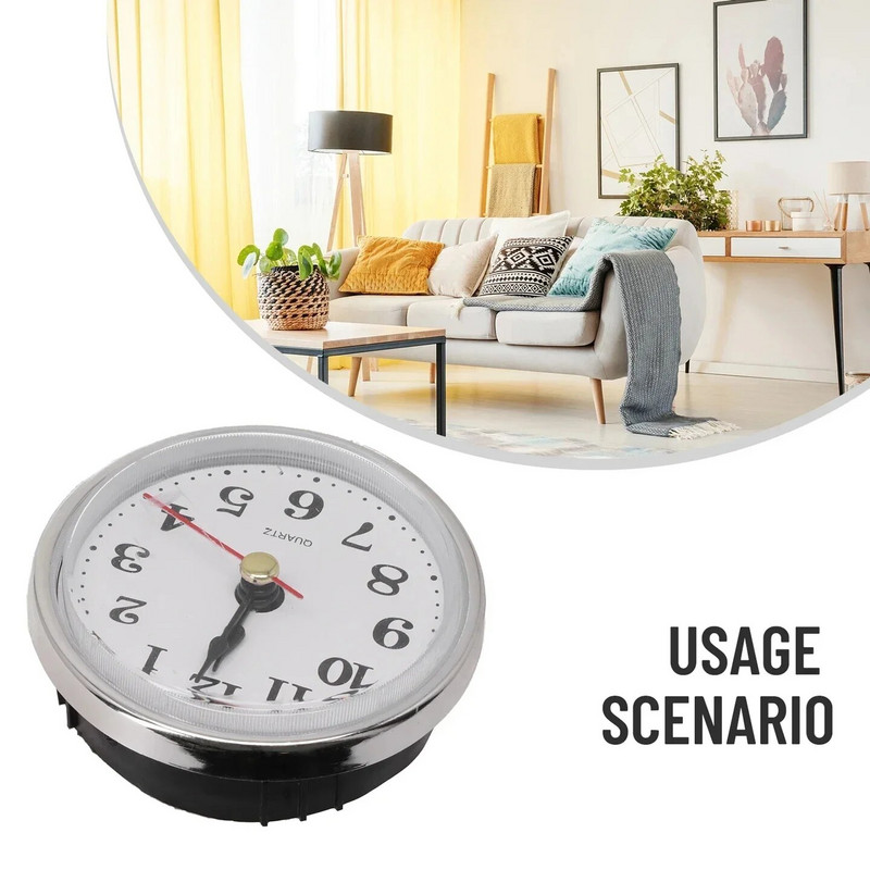 Klasszikus óra kézműves kvarc szerkezet 2-1/2" (65 mm) kerek órák fejbetét római szám Mayitr kis óra arab számok