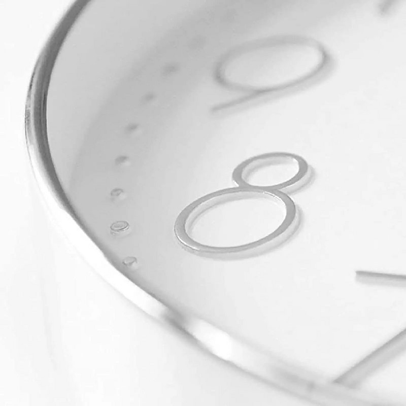 Modern stílusos falióra, csendes, nem ketyegő falióra kerek 8 hüvelykes óra Könnyen leolvasható Irodai Iskola Nappali Dekoráció