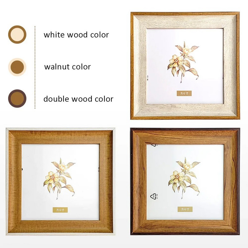 5/6 инча скандинавска квадратна рамка за снимки Настройка на рамка за кръстат бод Квадратна рамка за снимки от смола Рамка за снимки Рамка за снимки Стена