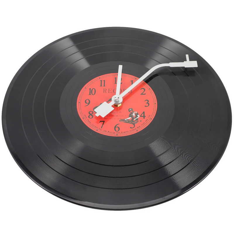 Irodai óra bakelit lemez fal Kényelmes rock roll finom műanyag nappali