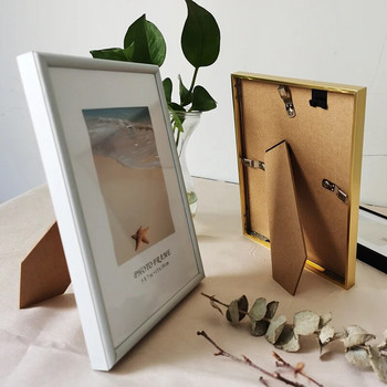 Алуминиева малка рамка за снимки за окачване на стена с плексиглас 9X13 13X18cm метална рамка за снимки за снимки Фото декор