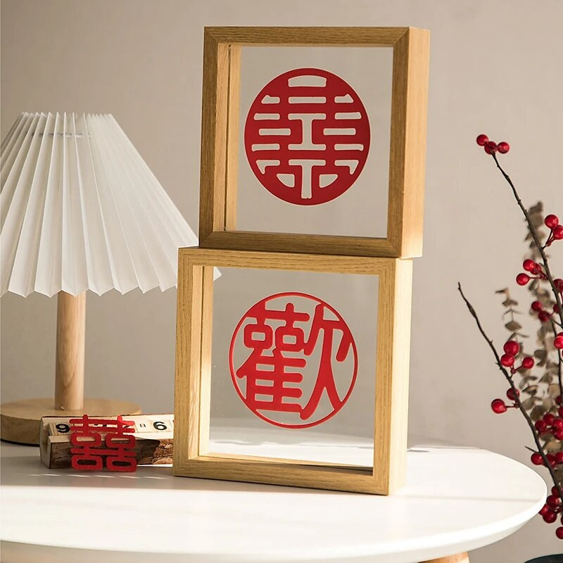 Nordic képkeret átlátszó képkeretek szárított viráglevelek mintatartó Kawaii szobadekorációs káder Photo Marco De Fotos