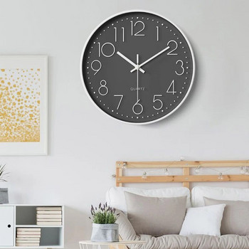 Минималистичен модерен стенен часовник Творчески стенен часовник Домакински предмети Всекидневна Декорация на стена за офис Часовник със стикери за стена