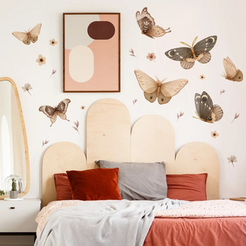 Бохо големи стикери за стена с пеперуди за декорация на детска стая Декорация с пеперуди Аксесоари за спалня Декорация на стая Декорация на стена