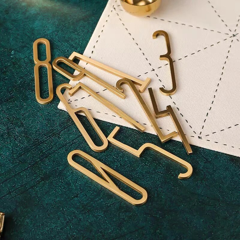 MFYS tömör sárgaréz angol ábécé lakásdekoráció réz betűk házszámhoz Hotel lakás ajtólapok