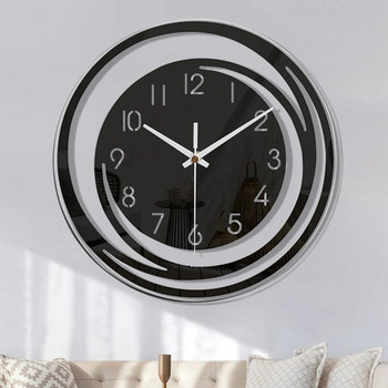 Ακρυλικό ρολόι τοίχου απλού στιλ Διακόσμηση σπιτιού σαλονιού Ψηφιακά ρολόγια Μοντέρνα σχεδίαση Στολίδι κρεβατοκάμαρας με εκκρεμές