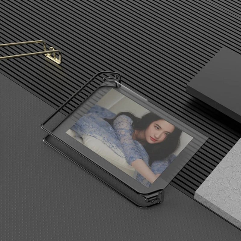 6 8 hüvelykes A4-es akril fényképkeret táblatartó Menü Papír Árlista Plakát Keret Fém Képes Kijelző állvány Baba esküvői ajándék