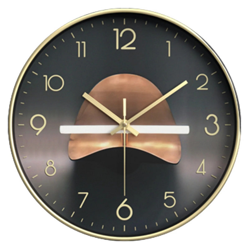 Falióra Egyszerű kerek kvarcóra fényárnyék művészet falióra Zajtalan kvarc falióra tornáchoz, erkély folyosóhoz