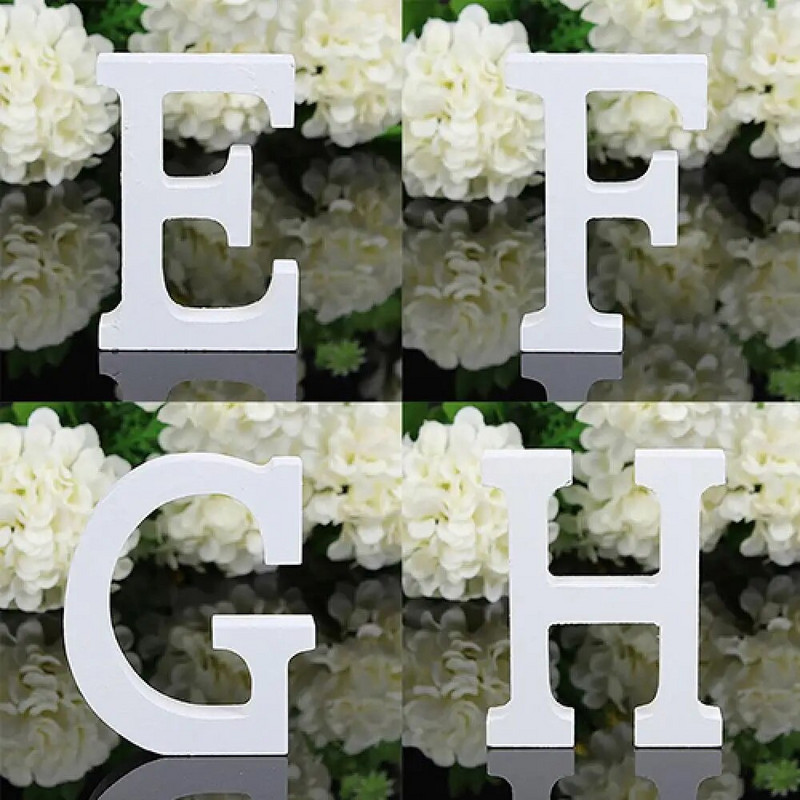 Nagy fabetűs ábécé falra akasztós esküvői parti otthoni bolt dekoráció