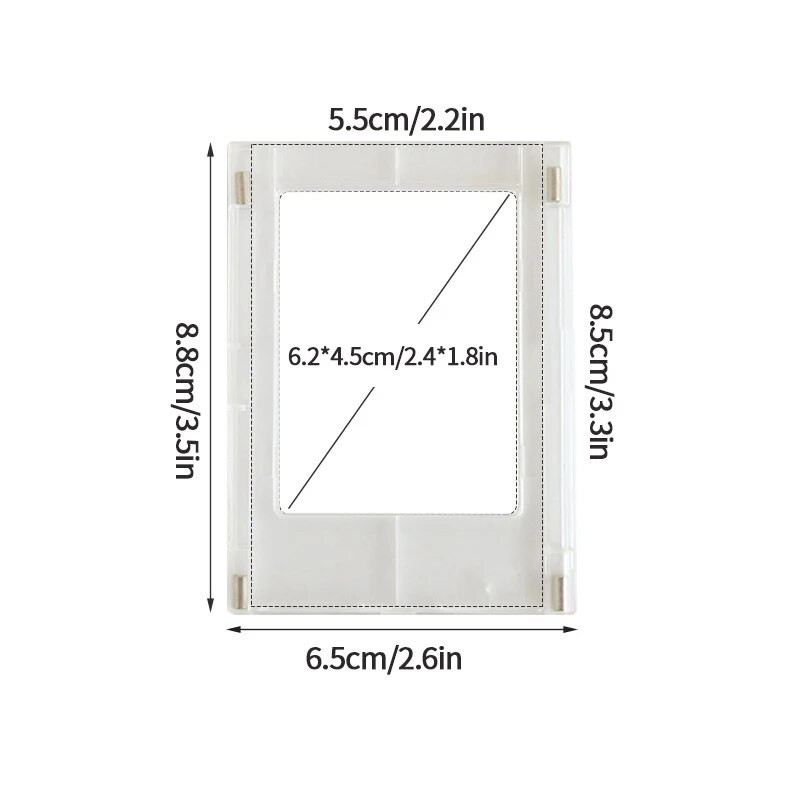 Kpop Idol fotókártya tartó 3 hüvelykes képkeret képkijelző állvány képkeret kártya gyűjtőkönyv Kawaii szoba asztali dekoráció