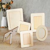 Ημιτελής ξύλινη κορνίζα φωτογραφιών Κενή DIY Πίνακας ζωγραφικής Καλλιτεχνική διακόσμηση Ορθογώνιο Εικόνες Organizer DIY Craft Gifts 2023