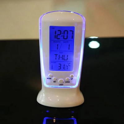 3D LED Ψηφιακό ρολόι Νυχτερινή λειτουργία Ρυθμιζόμενο Λαμπερό ηλεκτρονικό επιτραπέζιο ρολόι Ρολόι τοίχου Διακόσμηση Σαλονιού Διακόσμηση τοίχου σπιτιού