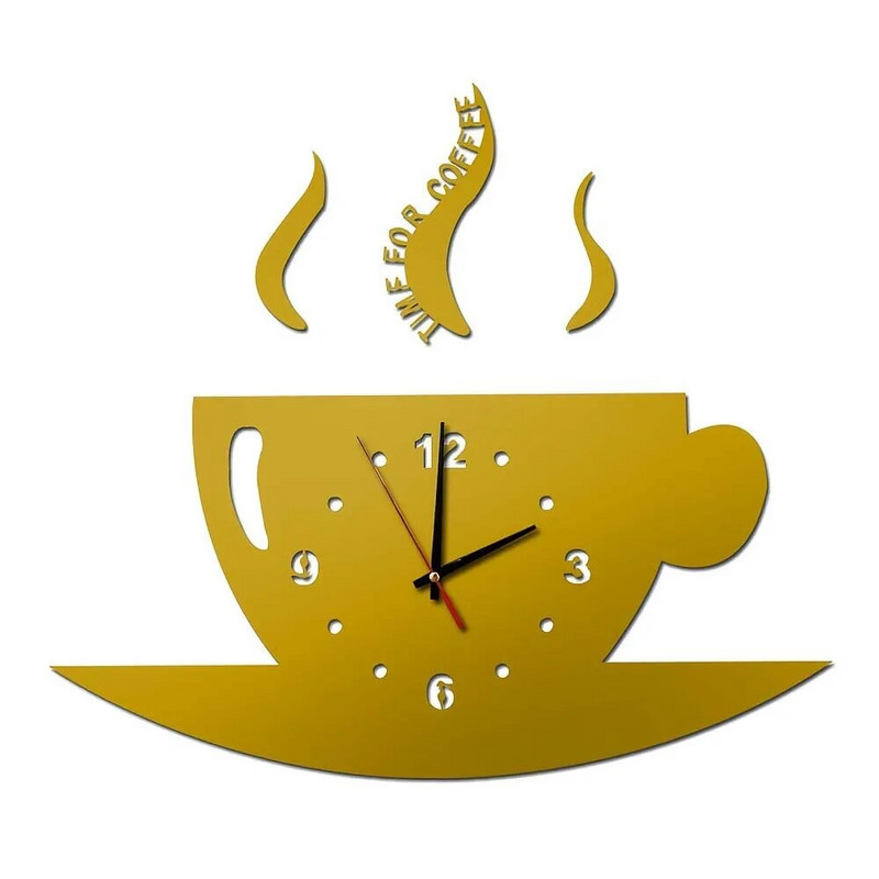 1 τμχ Αθόρυβο Ρολόι τοίχου Diy Προσωποποιημένο Ρολόι Καθρέφτης Αυτοκόλλητο Τοίχου Σαλόνι Ακρυλικό Χαλαζία Ρολόι τοίχου Τσαγιέρα Μοντέρνο Σαλόνι