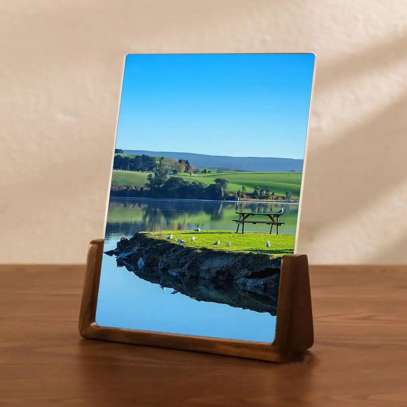 Κορνίζα σε σχήμα U Στερέωση καμπύλης σχεδίασης Ξύλινη θήκη φωτογραφιών σε μοντέρνο στυλ Ζεστή ατμόσφαιρα Διακόσμηση δωματίου Κορνίζα