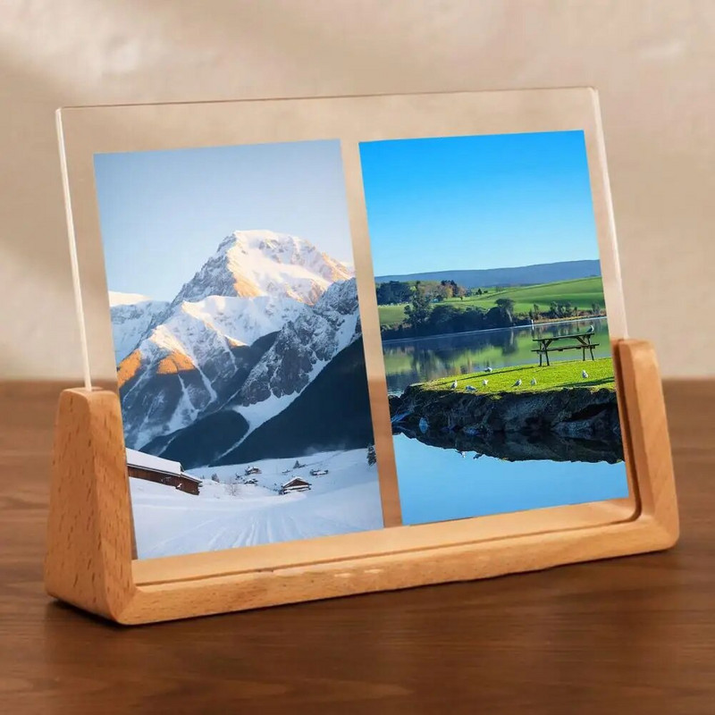 Κορνίζα σε σχήμα U Στερέωση καμπύλης σχεδίασης Ξύλινη θήκη φωτογραφιών σε μοντέρνο στυλ Ζεστή ατμόσφαιρα Διακόσμηση δωματίου Κορνίζα