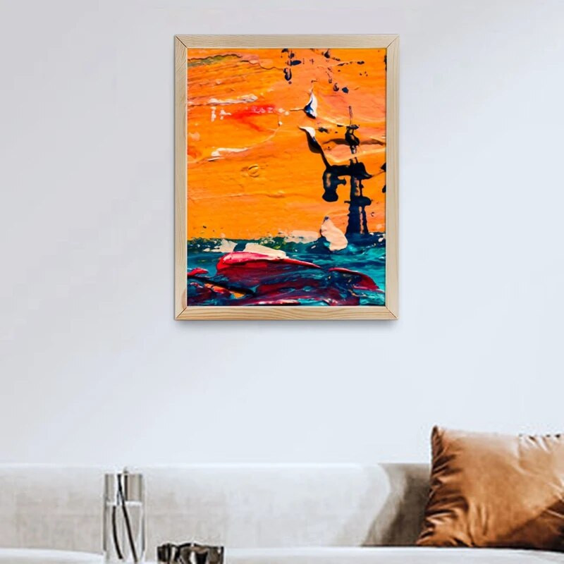 40X50 cm-es fakeret barkácsolás képkeretek, lakberendezési festményekhez, digitális gyémánt rajzfestményekhez