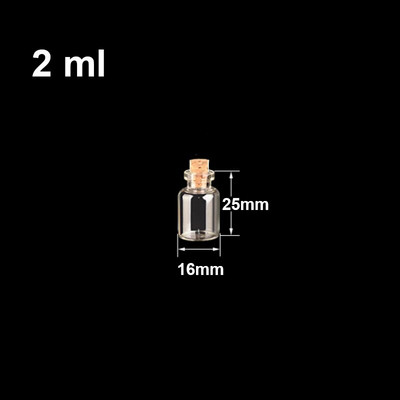 10-50 τμχ 0,5-5ml μίνι γυάλινο μπουκάλι ευχών με φελλό διάφανο δώρο ευλογίας θεραπεία τυχερών drift άδειο μικρό διακοσμητικό βάζου