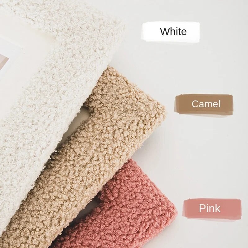 6 hüvelykes egyszínű plüss képkeret Teddy Velvet négyzet alakú képkeret asztali, aranyos, gyönyörű dekoratív díszes képkeret