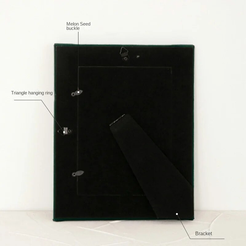 6 hüvelykes egyszínű plüss képkeret Teddy Velvet négyzet alakú képkeret asztali, aranyos, gyönyörű dekoratív díszes képkeret