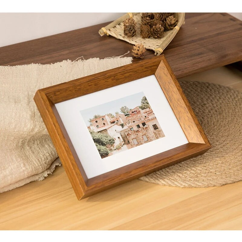 ξύλινη κορνίζα φωτογραφιών εσωτερικό μέγεθος 6 7 8 ιντσών κορνίζα διακοσμητική εικόνα κρεμαστή εικόνα, κάθε κορνίζα με 1 τμχ προσαρμοσμένη φωτογραφία