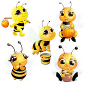 M461 Cute Little Bee Cartoon Αυτοκόλλητο τοίχου με έντομα Παιδικό υπνοδωμάτιο Διακόσμηση Αυτοκόλλητο Νηπιαγωγείο Ψυγείο Τουαλέτας Αυτοκόλλητο