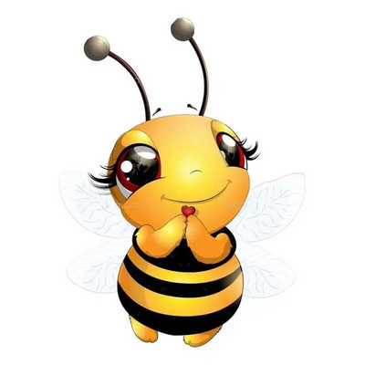 M461 Cute Little Bee Cartoon Αυτοκόλλητο τοίχου με έντομα Παιδικό υπνοδωμάτιο Διακόσμηση Αυτοκόλλητο Νηπιαγωγείο Ψυγείο Τουαλέτας Αυτοκόλλητο