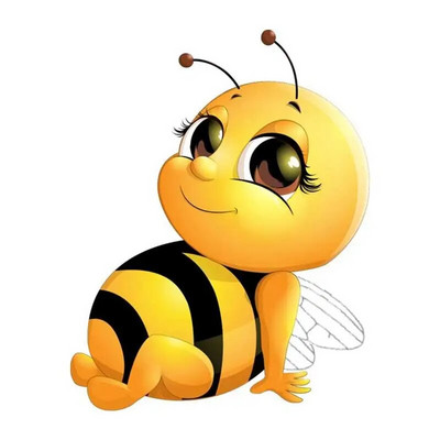 M461 Cute Little Bee Cartoon Αυτοκόλλητο τοίχου με έντομα Παιδικό υπνοδωμάτιο Διακόσμηση Αυτοκόλλητο Νηπιαγωγείο Ψυγείο Τουαλέτας Αυτοκόλλητο