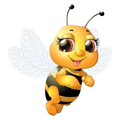 M461 Cute Little Bee Cartoon Αυτοκόλλητο τοίχου με έντομα Παιδικό υπνοδωμάτιο Διακόσμηση Αυτοκόλλητο Νηπιαγωγείο Ψυγείο Τουαλέτας Αυτοκόλλητο