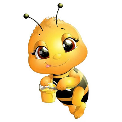 M461 Cute Little Bee Cartoon Αυτοκόλλητο τοίχου με έντομα Παιδικό υπνοδωμάτιο Διακόσμηση Αυτοκόλλητο Νηπιαγωγείο Ψυγείο Τουαλέτας Αυτοκόλλητο