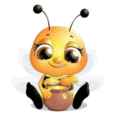 M461 Cute Little Bee Cartoon Αυτοκόλλητο τοίχου με έντομα Παιδικό υπνοδωμάτιο Διακόσμηση Αυτοκόλλητο Νηπιαγωγείο Ψυγείο Τουαλέτας Αυτοκόλλητο