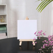 Καλλιτέχνες DIY Σχέδιο 4 ιντσών Mini Easel Mini Canvas Set Painting Kids Painting Craft Μικρό επιτραπέζιο καβαλέτο για σχολική διακόσμηση σπιτιού