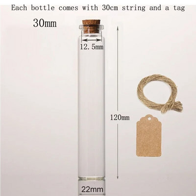 Μίνι γυάλινα μπουκάλια 5 τμχ 5--30ML με Σετ μπουκαλιών από φελλό χαλίκι Gadgets Φιαλίδια φίλτρου Μπουκάλια μηνυμάτων για μπομπονιέρες γάμου