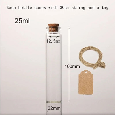Μίνι γυάλινα μπουκάλια 5 τμχ 5--30ML με Σετ μπουκαλιών από φελλό χαλίκι Gadgets Φιαλίδια φίλτρου Μπουκάλια μηνυμάτων για μπομπονιέρες γάμου