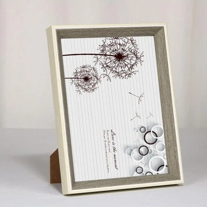 Egyszerű képkeret-kijelző, többcélú, könnyen felszerelhető, stabil koncepció, rusztikus képkeret