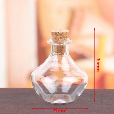 1:12 Nukumaja miniatuurne hoiupaak korkkaanega klaaspudel Mini pisike purk lillevaasid mudel Mänguasjad Nukumaja sisekujundus Juurdepääs