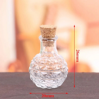 1:12 Nukumaja miniatuurne hoiupaak korkkaanega klaaspudel Mini pisike purk lillevaasid mudel Mänguasjad Nukumaja sisekujundus Juurdepääs