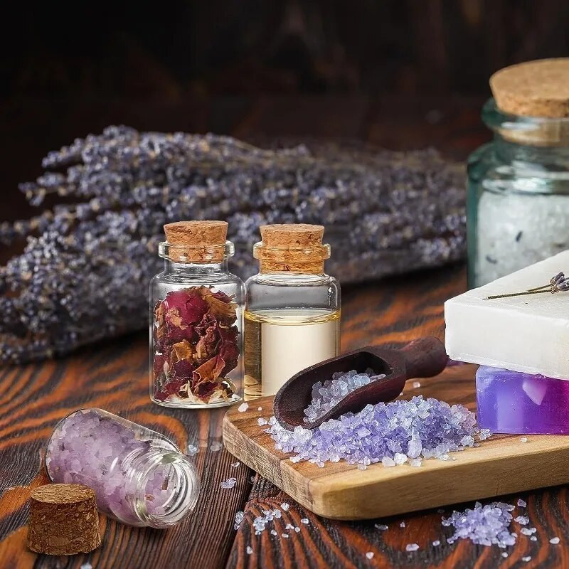 Mini üveg palack parafa átlátszó kívánságpalackkal, akasztós dekoráció Esküvői középső része Előnyök az üvegedényes esküvői dekoráció